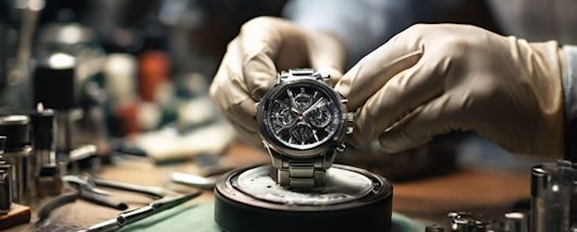 Entretien d'une montre de luxe